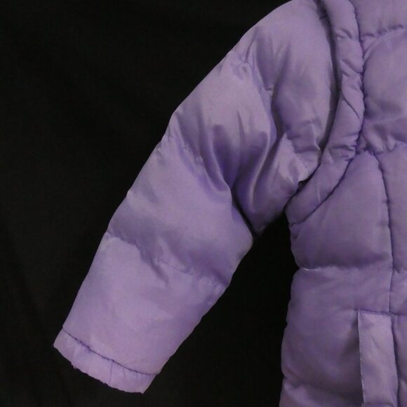 TIMBER OUTERWEAR | size 4 | Purple Fleece Lined Hooded Puffer Jacket / Vest - Picture 5 of 16